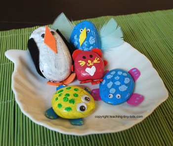 Craft Ideas Rocks on Rock Make A Funny Face Creature Or A Cute Animal