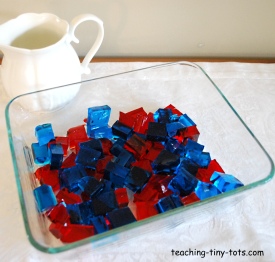 How do you make broken-glass Jello?