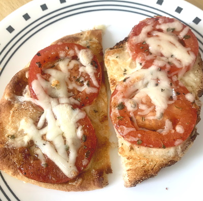 Bruschetta Toast on Artisan Bread and Naan Bread