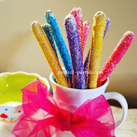 Candied Pretzel Rods