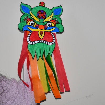 Make this dragon puppet for Chinese New Year.