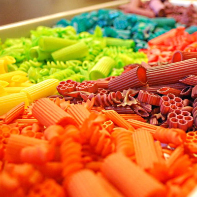 Make this vibrant colored pasta for art projects.