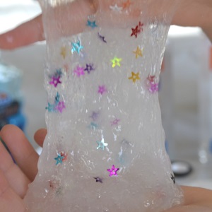 Zodiac, Glitter, Clear Slime