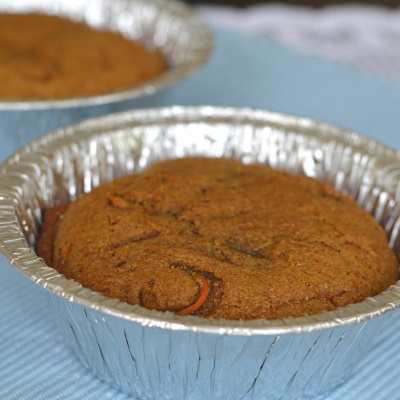 Baking a carrot cake for your doggo.