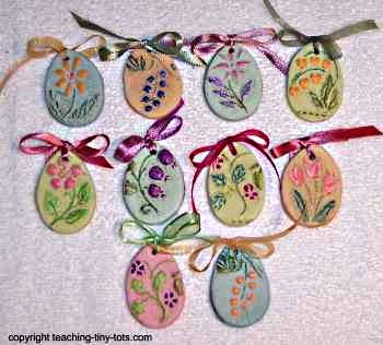 Easter Salt dough ornaments