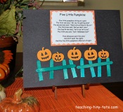 five little pumpkins poem and craft