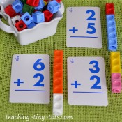 snap cubes to add and subtract