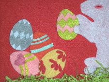 Making a Easter Bunny Wall Hanging.