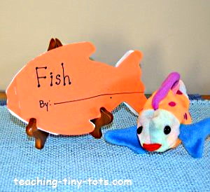 Make a fish shape book.