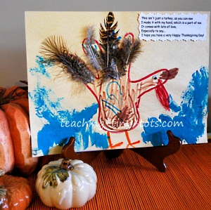 handprint turkey and poem