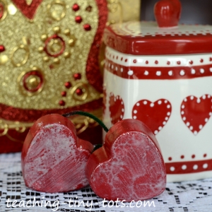 heart ornament using a silicone mold