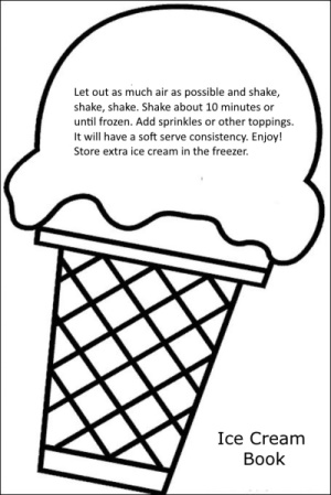 Print our free shape ice cream book.