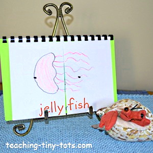 Make a flip ocean book for kids.