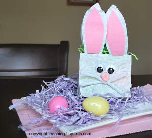 lunch bag bunny Rabbit for Easter
