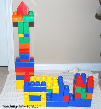 Building tall and wide with Mega Bloks