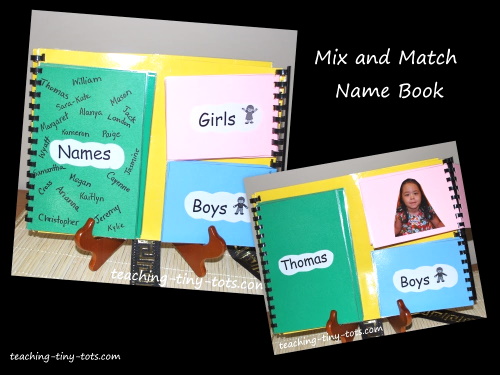 Make a kids name book.