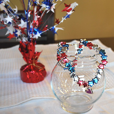 patriotic pony bead necklace