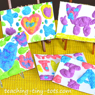 Easy to Make Puffy Paint recipe for kids of all ages