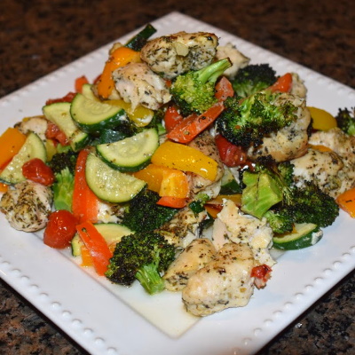 Roasted Veggies and Chicken Recipe