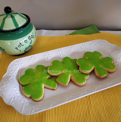 Shamrock Sugar Cookies