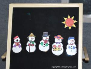 five little snowmen