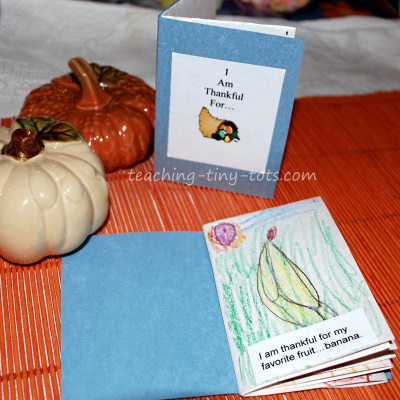 Make a Thanksgiving Book.