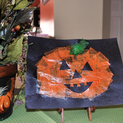 A writing and art activity for pumpkins.