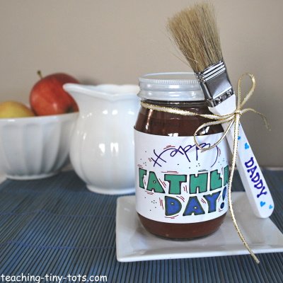 Personalize Dad's favorite barbecue sauce for a Father's Day gift with cute painted baster.