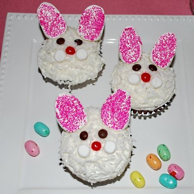 Easter Bunny Cupcakes