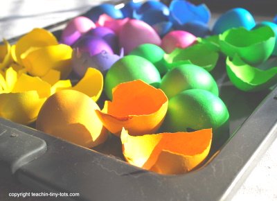 Colored Eggshells