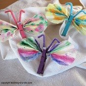 coffee filter butterfly