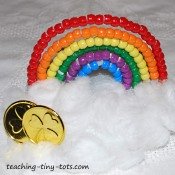 ponybead rainbow craft for kids