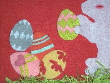 Making a Easter Bunny Wall Hanging.