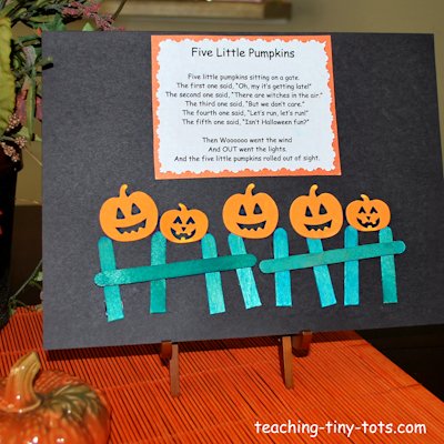 Five Little Pumpkins Activity