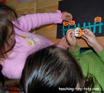 making Five Little Pumpkins Picture