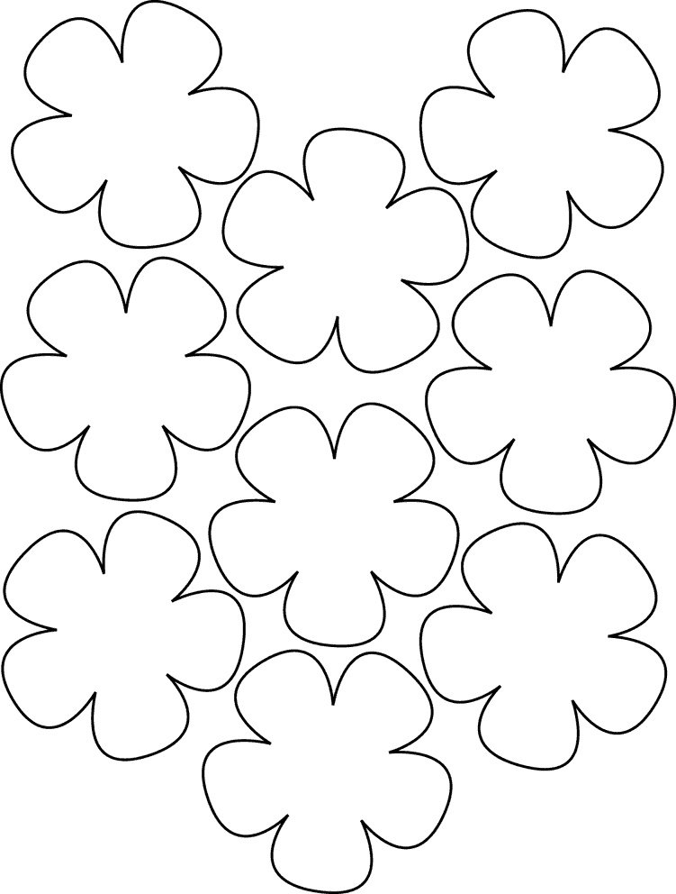 Pattern for Paper Flower Lei
