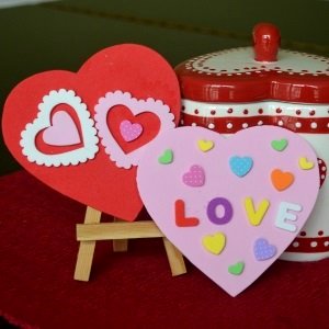 foam valentine card