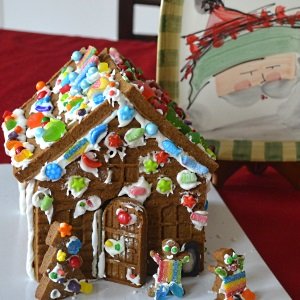 gingerbread house from a silicone mold