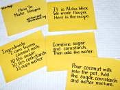 Recipe Cards for Haupia Recipe