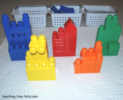 Reinforce colors with Mega Bloks