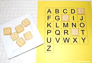Letter Cookies to reinforce letter recognition and sounds.