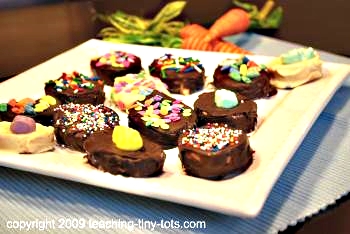 Chocolate and Peanut Butter Egg Treats for Easter