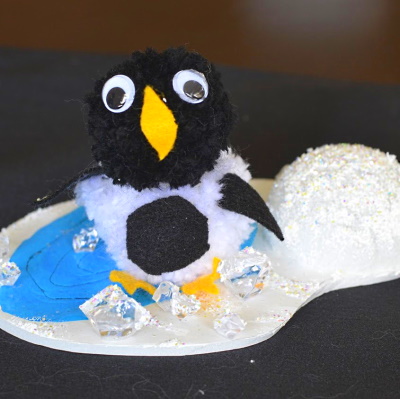 Penguin scene for a Penguin themed birthday party.