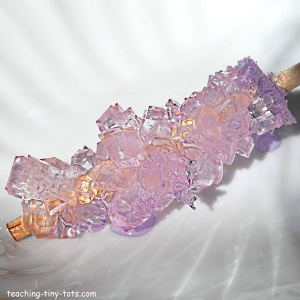 rock candy sugar crystals