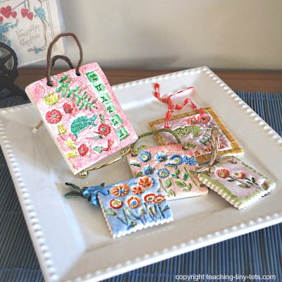 How to make Salt Dough ornaments with your kids using stamps and cookie cutters.