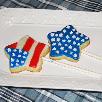 Sugar cookie stars for the Fourth of July