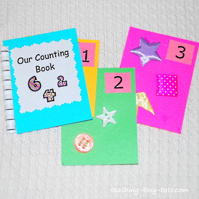 A cute touch and feel numbers book  you can make.