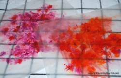 melting crayon shavings